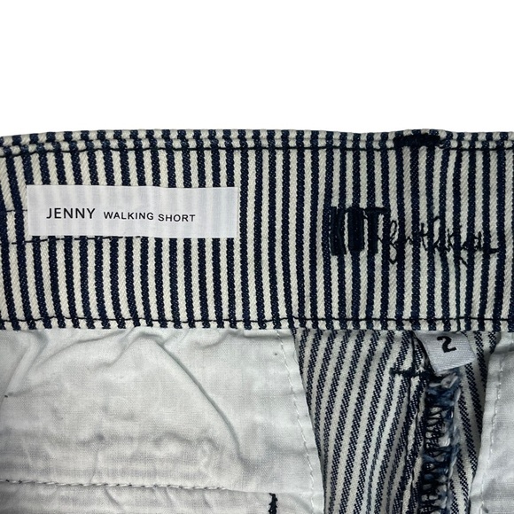 KUT FROM THE KLOTH JENNY STRIPED TWILL BERMUDA WALKING SHORTS - Picture 11 of 14